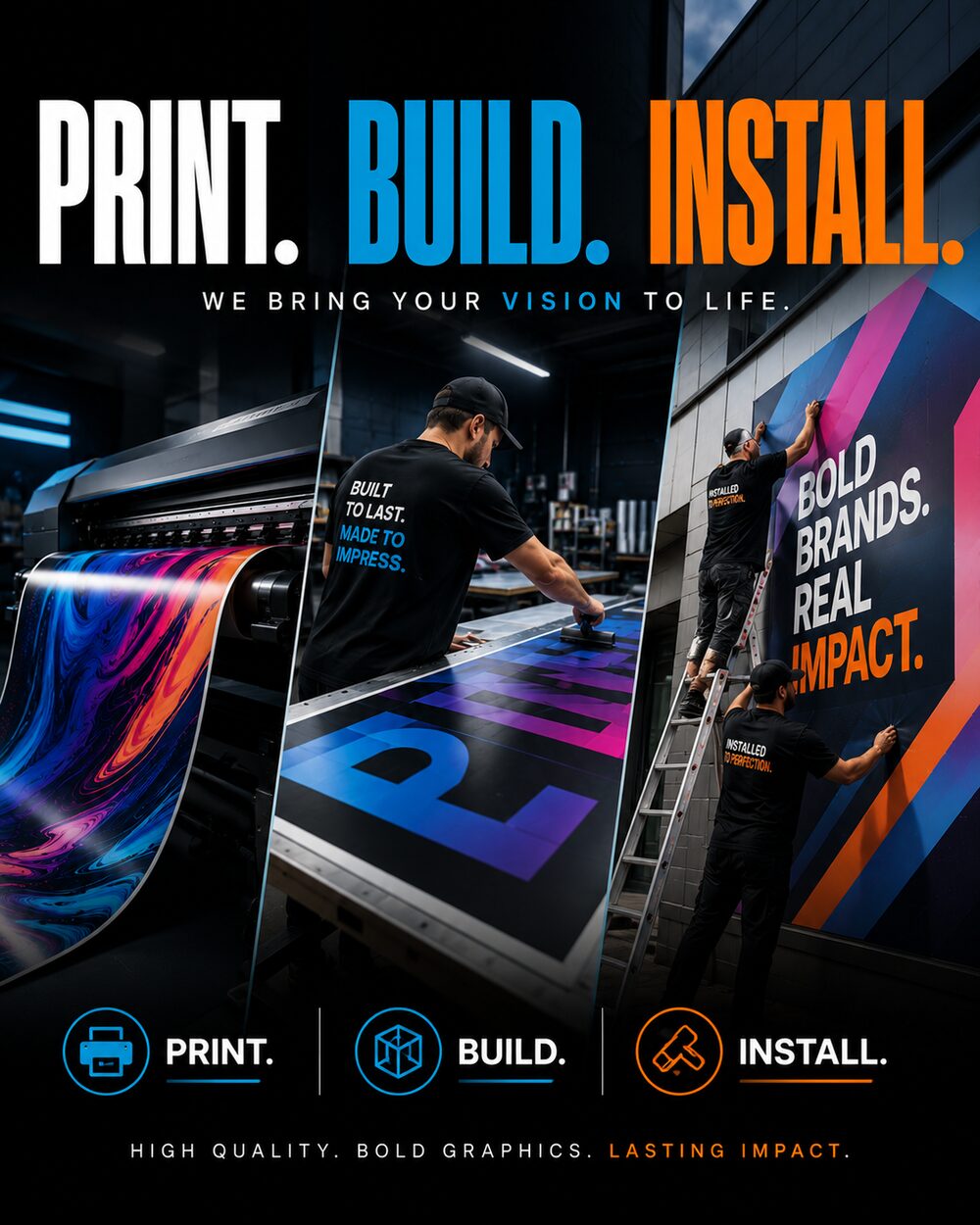 Jersey Relics print, build, and install capabilities