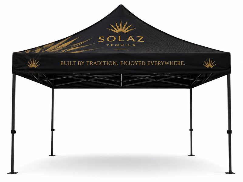 Branded activation tent