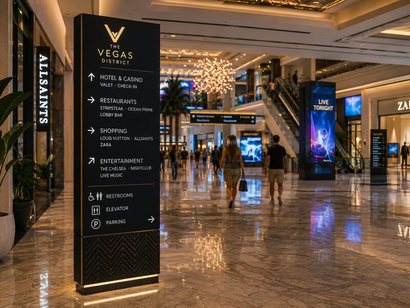 Office wayfinding signage system